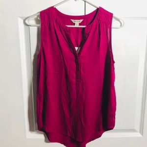 Lucky Brand Magenta Pink Sleeveless Top